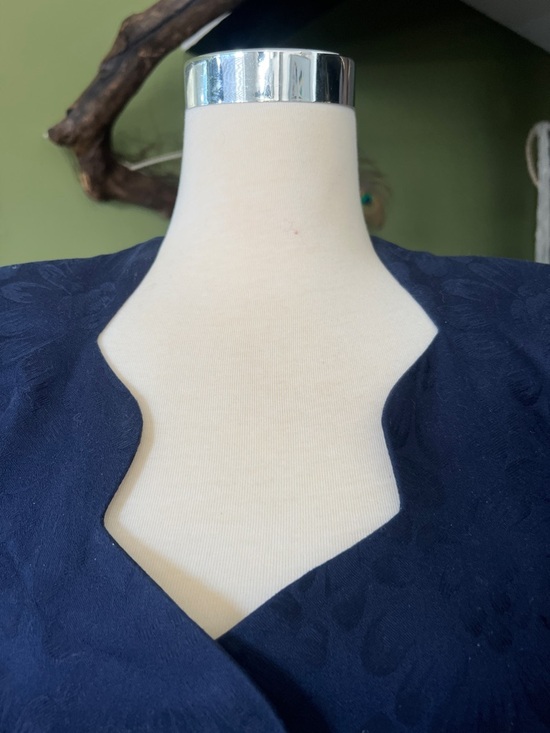 Warren Petite Sarks Fifth Ave Vintage 80,s blue navy blazer size 8 - Picture 3 of 9